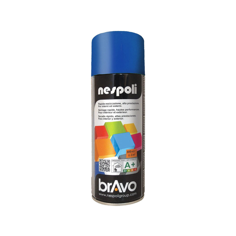 Aérosol peinture 400ml brillant bleu signal