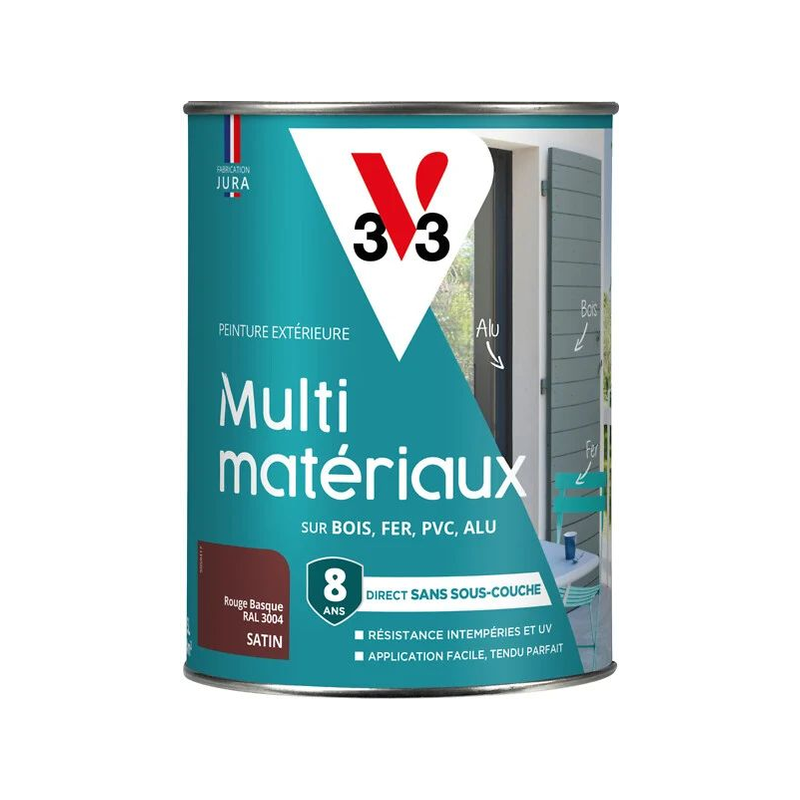 Peinture multi-matériaux bois fer alu 1.5l