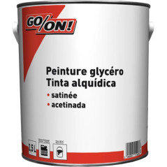 Peinture glycéro 2.5L satinée blanc go/on