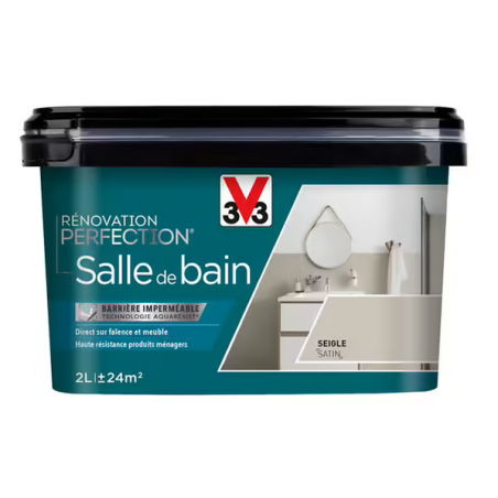 Peinture salle de bain 2L satin seigle