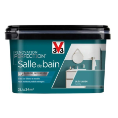 Peinture salle de bain 2L satin bleu lagon