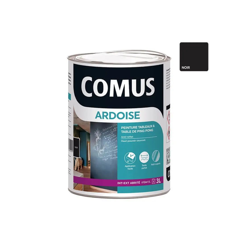 Peinture tableau ardoise 3L noir