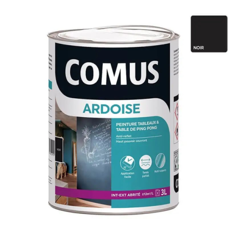 Peinture tableau ardoise 3L noir