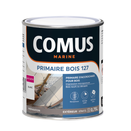Primaire bois 127 0.75L mat-satin blanc