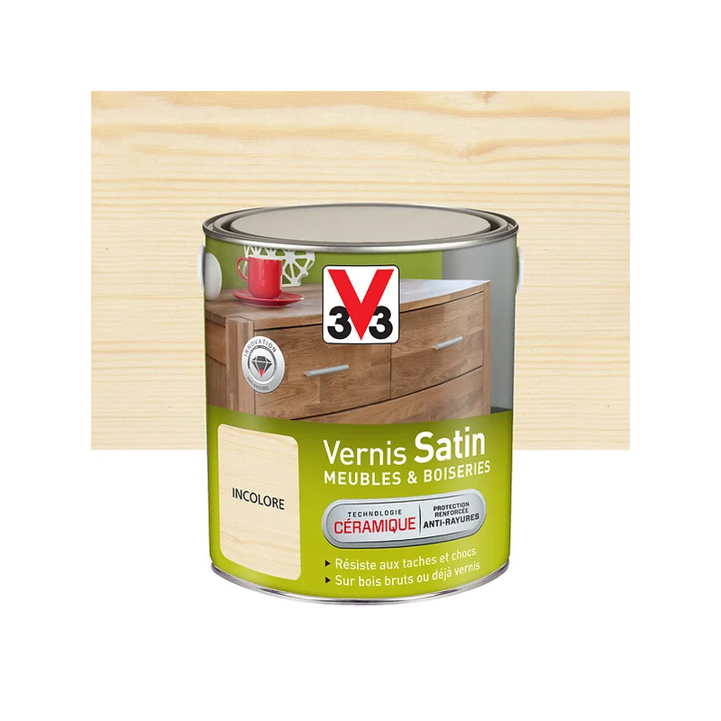 Vernis bois extérieur 2.5L satin incolore
