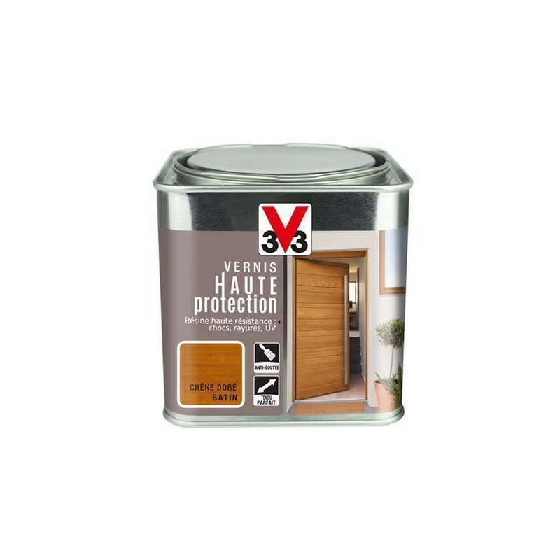Vernis bois extérieur 0.5L satin chêne doré