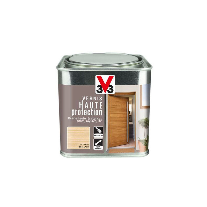 Vernis bois extérieur 0.5l brillant incolore