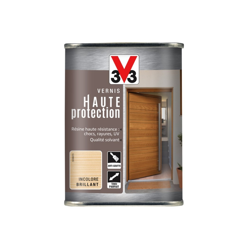 Vernis bois extérieur 1l brillant incolore