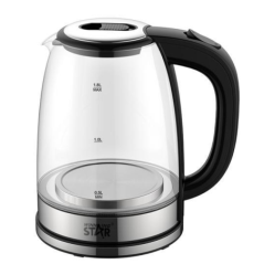 Bouilloire électrique 1.8L transparente 1500w