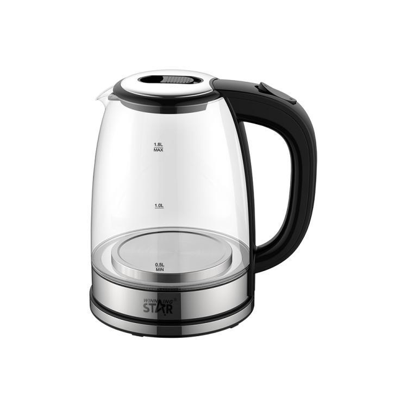 Bouilloire électrique 1.8L transparente 1500w