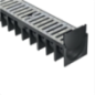Kit caniveau 3ml 3 caniveaux et grilles 1m 12x9.2cm