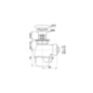 Ensemble bonde et siphon lavabo quick clac chrome