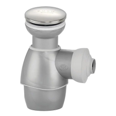 Ensemble bonde et siphon lavabo quick clac chrome