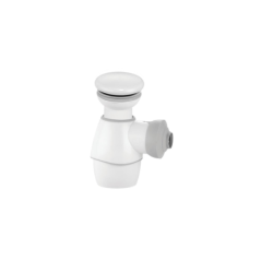Ensemble bonde et siphon lavabo quick clac blanc
