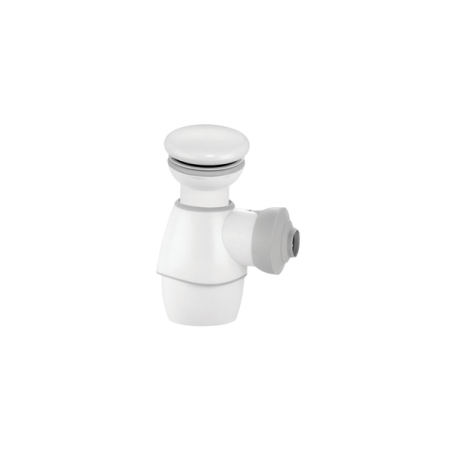 Ensemble bonde et siphon lavabo quick clac blanc