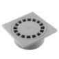 Siphon de cour 150x150mm sortie d40-50-63mm gris