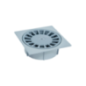 Siphon de cour 100x100mm sortie D.40mm gris clair