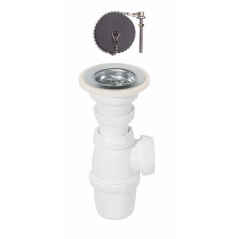 Siphon réglable nf+bonde sp3214