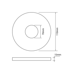 Joint cuvette/reservoir mpmp 70x110x15mm