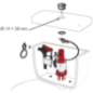 Kit mecanisme WC à câble double chasse + robinet