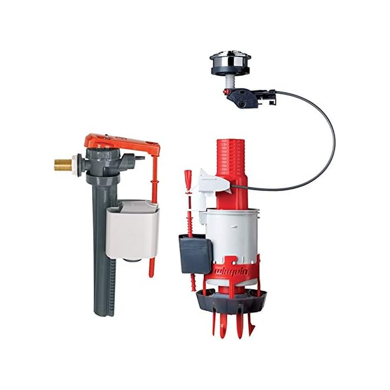Kit mecanisme WC à câble double chasse + robinet
