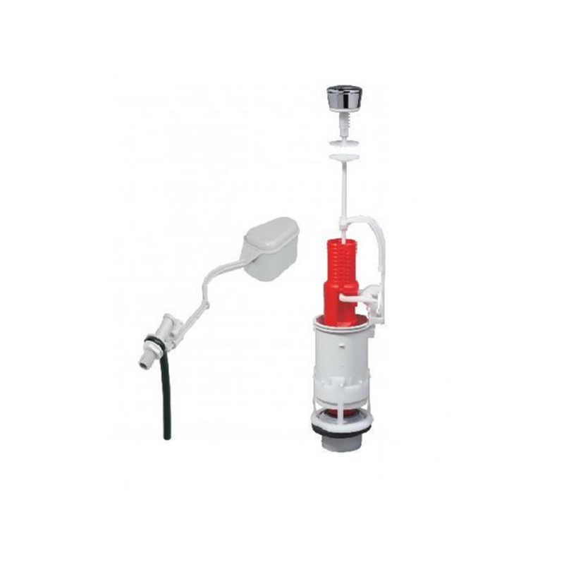Mecanisme de WC bouton poussoir + robinet