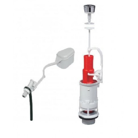 Mecanisme de WC bouton poussoir + robinet