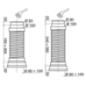 Pipe coudée extensible pvc 275-525mm D.93-100mm