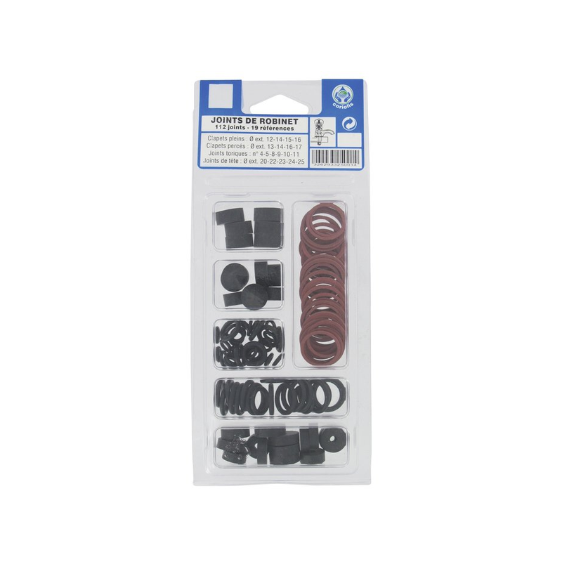 Joints de robinet assortiment x112