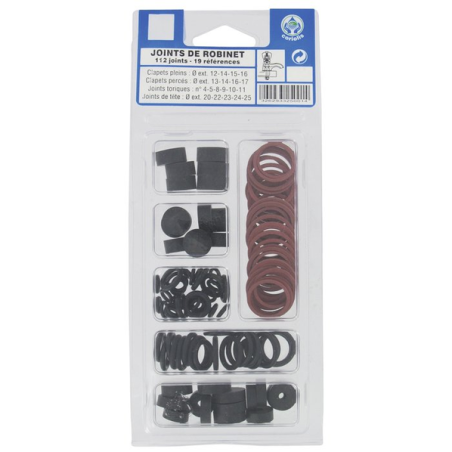 Joints de robinet assortiment x112