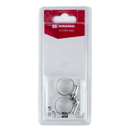 Collier de serrage acier D.12-22mm x2