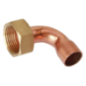 Raccord coude écrou tournant pour cuivre D.12mm 15/21