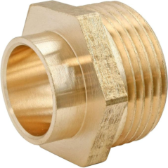 Raccord droit laiton pour cuivre D.12mm m12/17