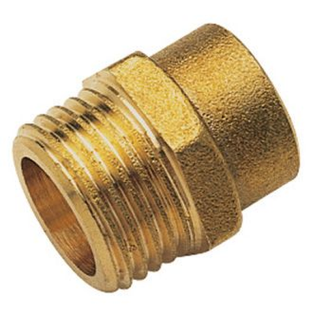 Raccord droit laiton pour cuivre D.12mm m15/21