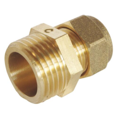 Raccord droit bicône pour cuivre D.14mm m15/21