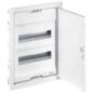 Coffret encastrable 2 rangées 24+4 modules porte metal