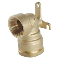 Raccord laiton coudé applique murale SUMO pour tube PE Ø25 mm - Femelle 1/2