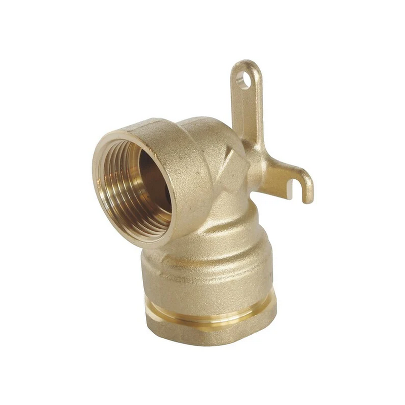 Raccord laiton coudé applique murale SUMO pour tube PE Ø25 mm - Femelle 1/2