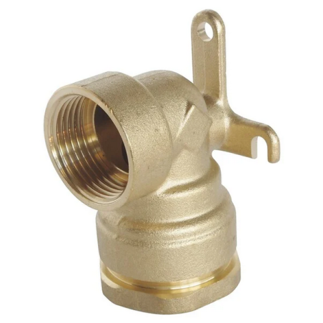 Raccord laiton coudé applique murale SUMO pour tube PE Ø25 mm - Femelle 1/2
