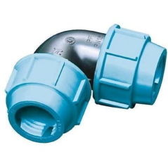 Manchon coude égal polypropylène pour pe32