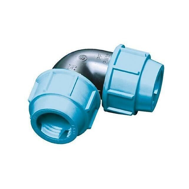 Manchon coude égal polypropylène pour pe32
