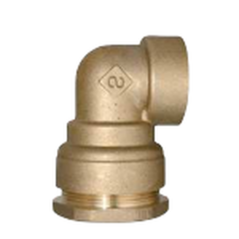 Raccord coude laiton pour pe25 f20/27