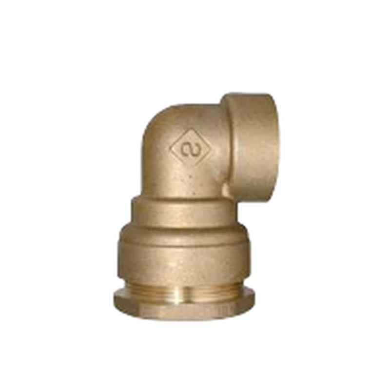 Raccord coude laiton pour pe25 f20/27
