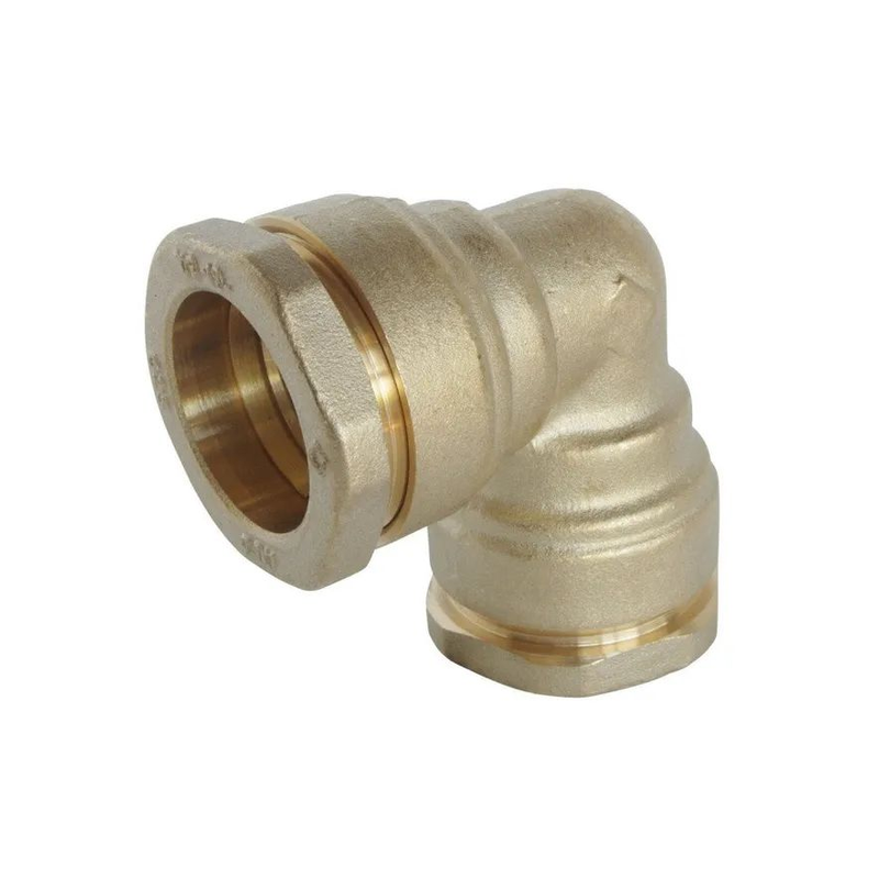 Raccord coude égal laiton pour pe25