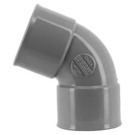 Coude pvc 67°30 f*f D.40mm