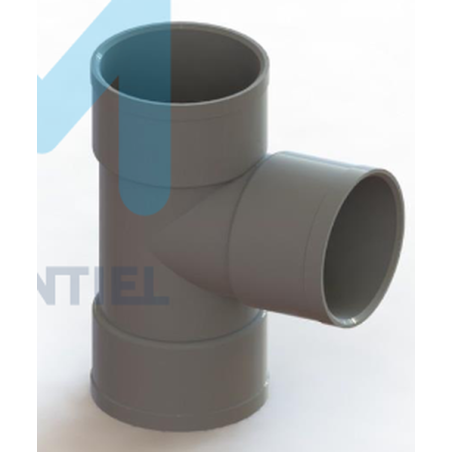 Té simple pvc 87°30 f*f D.40mm