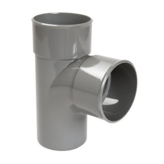Té simple pvc 87°30 m*f D.40mm