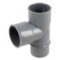 Té simple pvc 87°30 m*f D.40mm