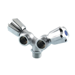 Robinet machine à laver 1/2-3/4 double tête