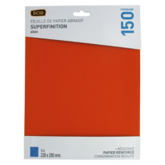 Papier abrasif 230x280mm silex GR150 x4